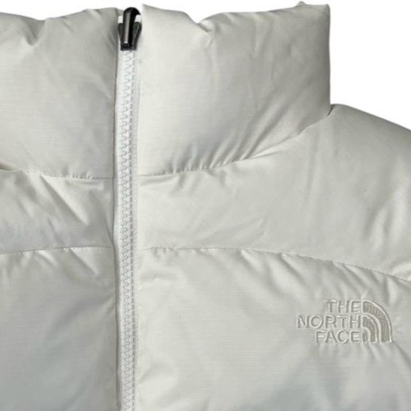 NWT The North Face Nuptse Vest White Puffer 700 Goose Down Fill Women’s Large - Picture 7 of 15